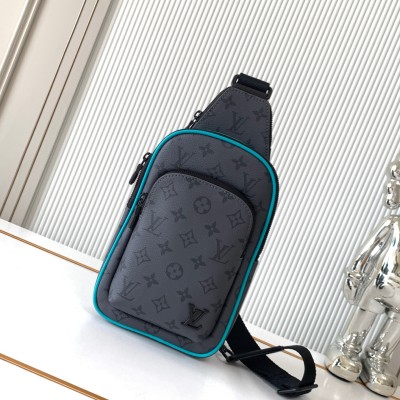 Louis Vuitton - Avenue Small Shoulder Bag in Monogram Eclipse Canvas