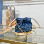 Louis Vuitton Nano Noé Backpack M83043 Denim Blue