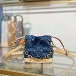 Louis Vuitton Nano Noé Backpack M83043 Denim Blue