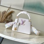 Louis Vuitton × Murakami Capucines M13253 Light Green Off-White Tri-Color Limited Edition – Premium Replica