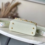 Louis Vuitton × Murakami Capucines M13253 Light Green Off-White Tri-Color Limited Edition – Premium Replica