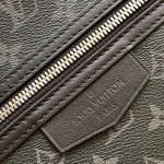 Louis Vuitton Discovery Slim Backpack in Monogram Eclipse Coated Canvas with Front Zipper Pocket