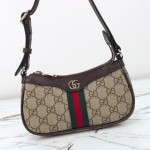 Gucci Mini Shoulder Bag Replica 838465 Apricot Brown and Brown-Red