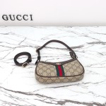 Gucci Mini Shoulder Bag Replica 838465 Apricot Brown and Brown-Red