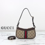 Gucci Mini Shoulder Bag Replica 838465 Apricot Brown and Brown-Red