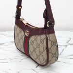 Gucci Mini Shoulder Bag Replica 838465 Apricot Brown and Brown-Red