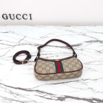 Gucci Mini Shoulder Bag Replica 838465 Apricot Brown and Brown-Red