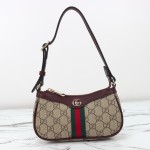 Gucci Mini Shoulder Bag Replica 838465 Apricot Brown and Brown-Red