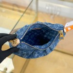 Louis Vuitton Pochette Valley M13571 Denim Blue Replica