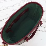 Gucci 836848 / 836849 Coffee Red Leather Handbag