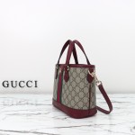 Gucci 836848 / 836849 Coffee Red Leather Handbag
