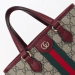 Gucci 836848 / 836849 Coffee Red Leather Handbag