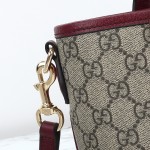 Gucci 836848 / 836849 Coffee Red Leather Handbag