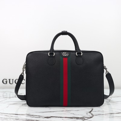 Gucci - 834461 Calfskin Leather Tote Bag Luxury Business Handbag