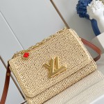 Louis Vuitton Twist Slim Small Bag M14309 Raffia Replica Handbag