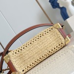 Louis Vuitton Side Trunk M14405 Medium Raffia Leather Replica Handbag