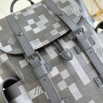 Louis Vuitton Christopher Medium Backpack Damoflage Black Canvas M14952 Replica