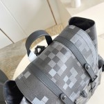 Louis Vuitton Christopher Medium Backpack Damoflage Black Canvas M14952 Replica