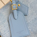 Louis Vuitton Speedy 30 Bandoulière Damier Denim 3D Canvas Handbag N00203 Replica