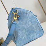 Louis Vuitton Speedy 30 Bandoulière Damier Denim 3D Canvas Handbag N00203 Replica