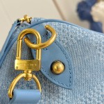 Louis Vuitton Speedy 30 Bandoulière Damier Denim 3D Canvas Handbag N00203 Replica