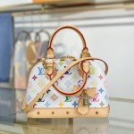 Louis Vuitton x TM ALMA BB Handbag M13078 Premium MB163c Chip Leather