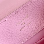 Louis Vuitton Capucines Mini Handbag M24740 Pink Taurillon Leather