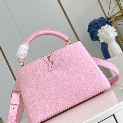 Louis Vuitton - Capucines Mini Handbag M24740 Pink Taurillon Leather 