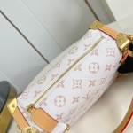 Louis Vuitton Side Trunk Medium Handbag M26287 White Monogram Canvas