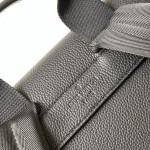 Louis Vuitton Flap Backpack in Black Original Leather with Magnetic Flap and Zipper Pockets