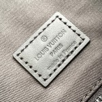 Louis Vuitton Christopher Medium Backpack in Monogram Taurillon Leather with Drawstring and Button Closure