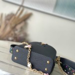 Louis Vuitton Capucines M13878 Murakami Panda Black Multicolor Handbag