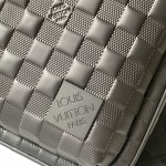 Louis Vuitton Avenue Shoulder Bag in Damier Infini Leather with Classic Checkered Pattern and Adjustable Strap