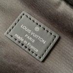 Louis Vuitton Avenue Shoulder Bag in Damier Infini Leather with Classic Checkered Pattern and Adjustable Strap