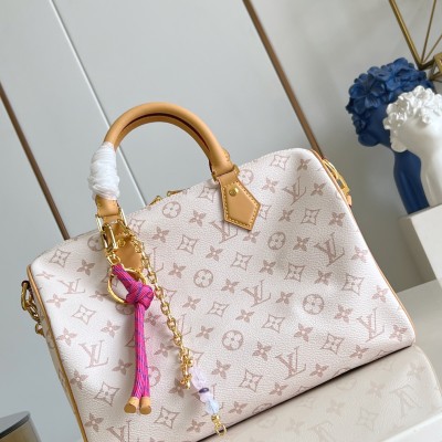 Louis Vuitton - Speedy Soft 30 Lucky Handbag M15108 Monogram Dune Canvas with VVN Leather Trim