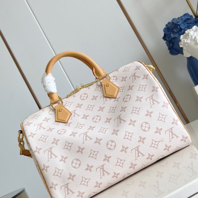 Louis Vuitton - Speedy Soft 30 Lucky Handbag M15108 Monogram Dune Canvas with VVN Leather Trim