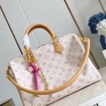 Louis Vuitton Speedy Soft 30 Lucky Handbag M15108 in Monogram Dune Canvas
