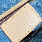 Louis Vuitton Speedy Soft 30 Handbag M87627 Monogram Denim with Cherry Embroidery
