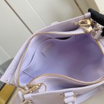 Louis Vuitton OnTheGo East West Handbag M15192 in Pastel Lilac Monogram Empreinte Leather