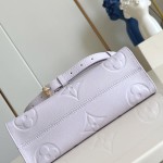 Louis Vuitton OnTheGo East West Handbag M15192 in Pastel Lilac Monogram Empreinte Leather