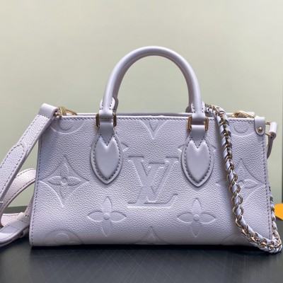 Louis Vuitton - OnTheGo East West Handbag M23640 Purple Monogram Empreinte Leather Chain Bag