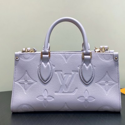 Louis Vuitton - OnTheGo East West Handbag M23640 Purple Monogram Empreinte Leather Chain Bag