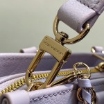 Louis Vuitton OnTheGo East West Purple Monogram Empreinte Leather Chain Bag M23640