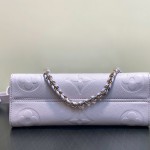 Louis Vuitton OnTheGo East West Purple Monogram Empreinte Leather Chain Bag M23640