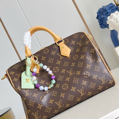 Louis Vuitton - Speedy Soft 30 Lucky Handbag M15107 Monogram Canvas with VVN Leather Trim
