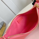 Louis Vuitton Pochette LV Bloom Apricot Rose Red Black – M25784 / M25525