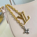 Louis Vuitton Pochette LV Bloom Apricot Rose Red Black – M25784 / M25525