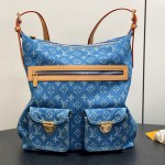 Louis Vuitton Vintage Denim Handbag Collection – Green, Pink, Blue