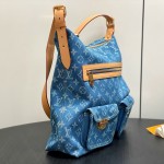 Louis Vuitton Vintage Denim Handbag Collection – Green, Pink, Blue