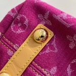 Louis Vuitton Vintage Denim Handbag Collection – Green, Pink, Blue